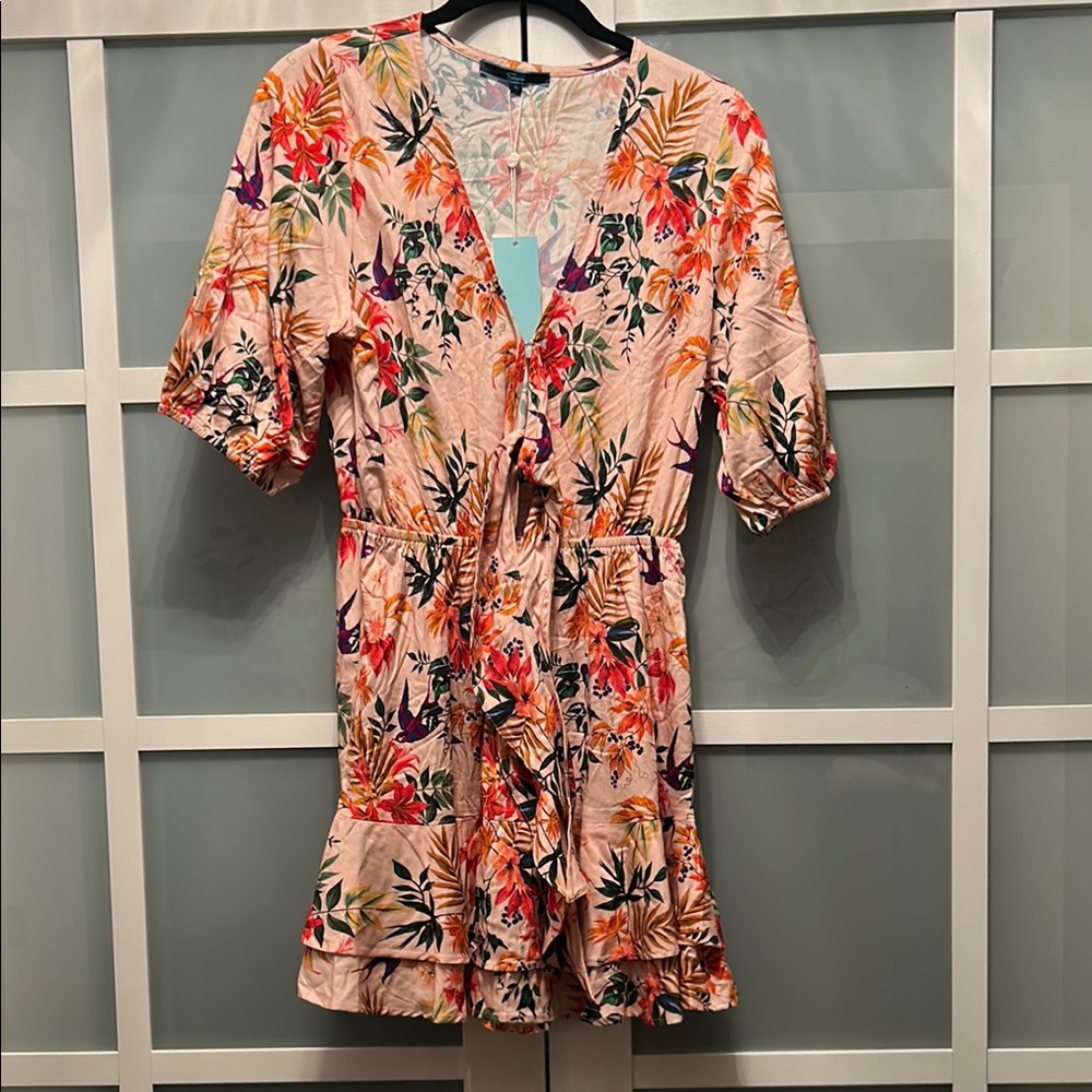 SHORE Floral FAUX Wrap Dress